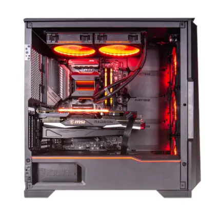 OcUK Gaming Vulture gaming PC side view