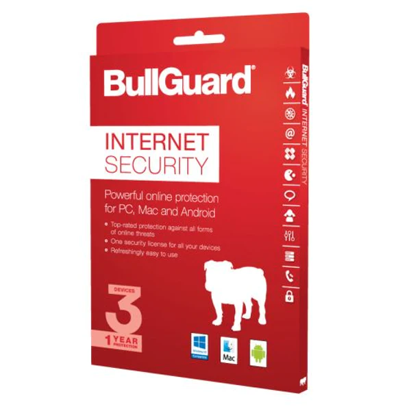 Bullguard Internet Security 2021 Retail, 3 User packaging