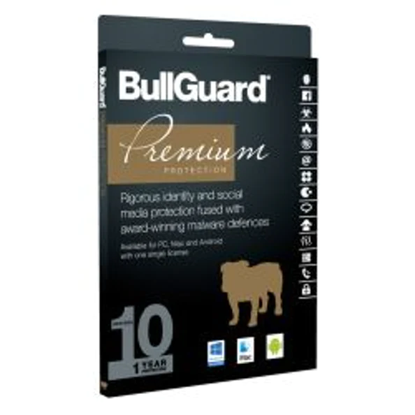 Bullguard Premium Protection 2019 10 User packaging