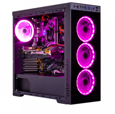 overclockers uk gaming pc spectra rgb purple