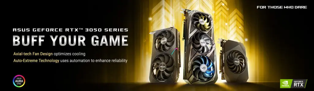 Nvidia GeForce RTX 3050 Graphics Cards