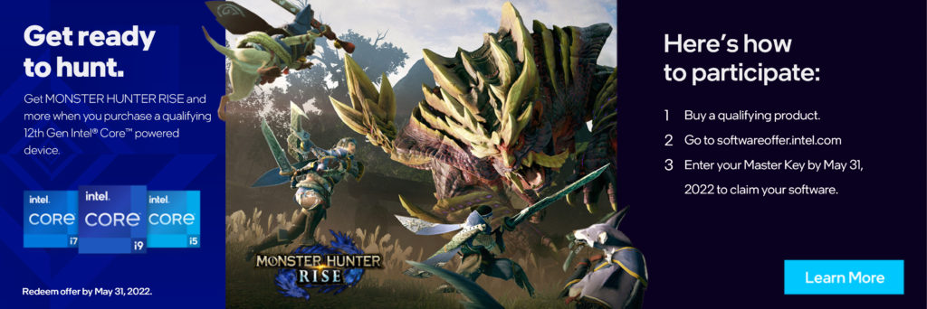 Monster Hunter Rise Intel Promo