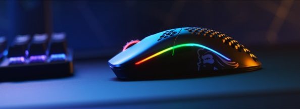Wired vs Wireless Image of the Glorious PC Gaming Race Model O Wireless RGB Gaming Mouse