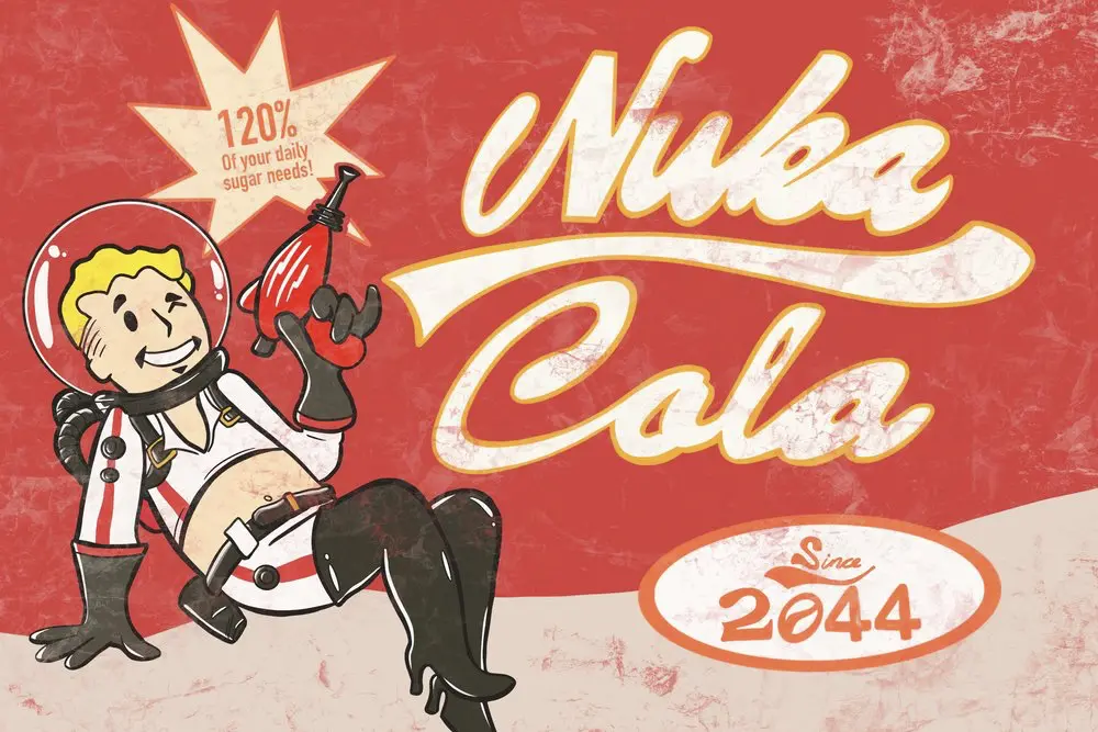 fallout nuka cola poster video game drinks