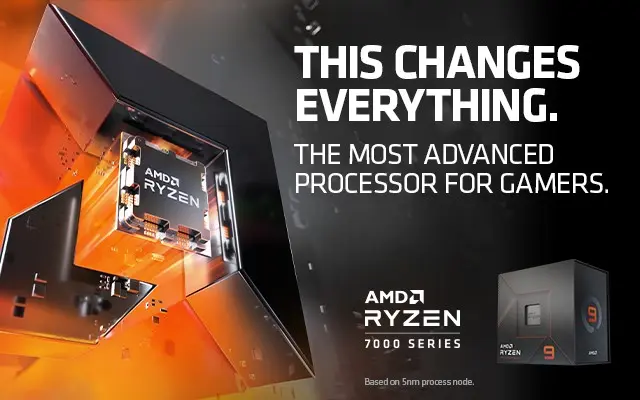 Processadores para desktop AMD Ryzen™ Série 7000