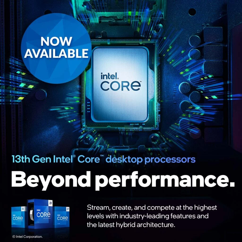 Intel 13th Gen Available Now