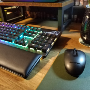 Emily's desk - mouse and keyboard