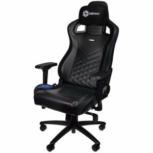 noblechairs EPIC Gaming Chair BlackBlue with Endpoint Memory Foam Pillow