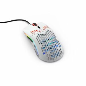 Glorious Model O USB RGB Odin Gaming Mouse - Matte White (GO-WHITE)