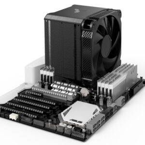 Jonsbo HX6250 cooler mounted on a motherboard