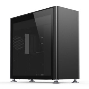 Jonsplus i400 black case with tempered glass panel