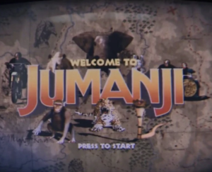 Jumanji title screen from Jumanji: Welcome to the Jungle