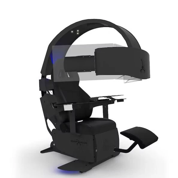MWE Lab Emperor XT Motorised Ergonomic Gaming/Workstation Chair - Carbon Black