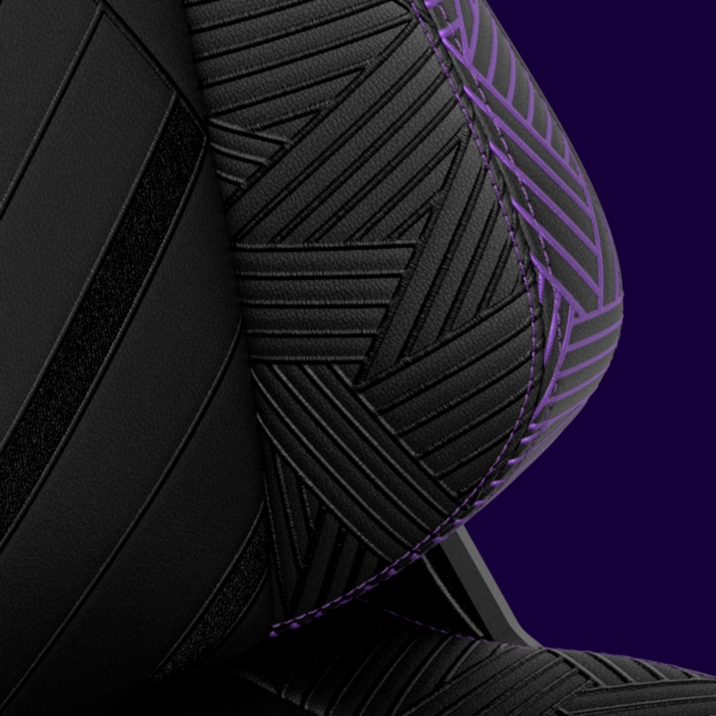 noblechairs HERO Gaming Chair Marvel's Black Panther Edition wing detail