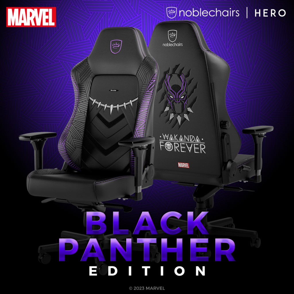 noblechairs HERO Gaming Chair Marvel's Black Panther Edition
