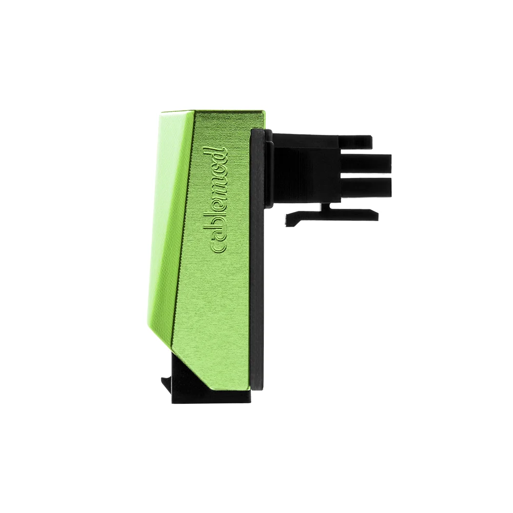 CableMod 12VHPWR 90 Degree Angled Adapter – Variant B Green