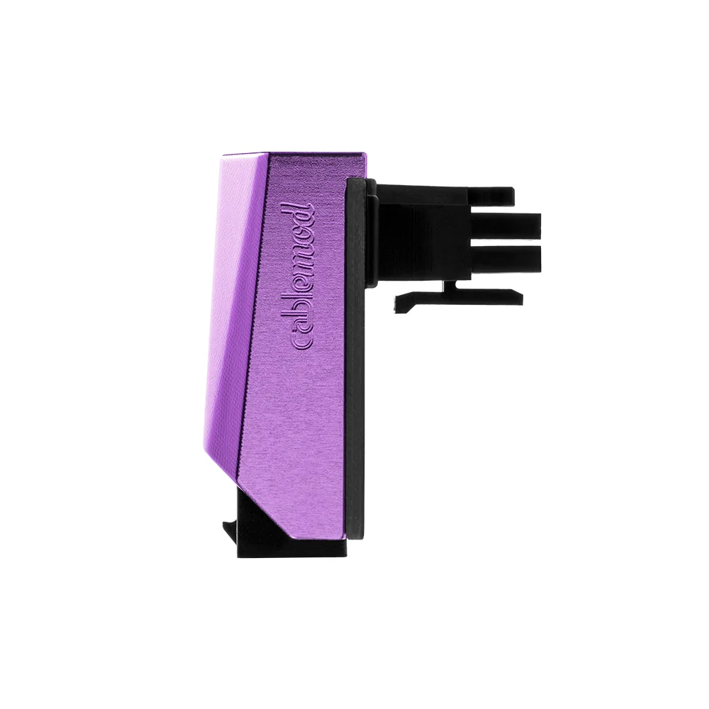 CableMod 12VHPWR 90 Degree Angled Adapter – Variant B purple