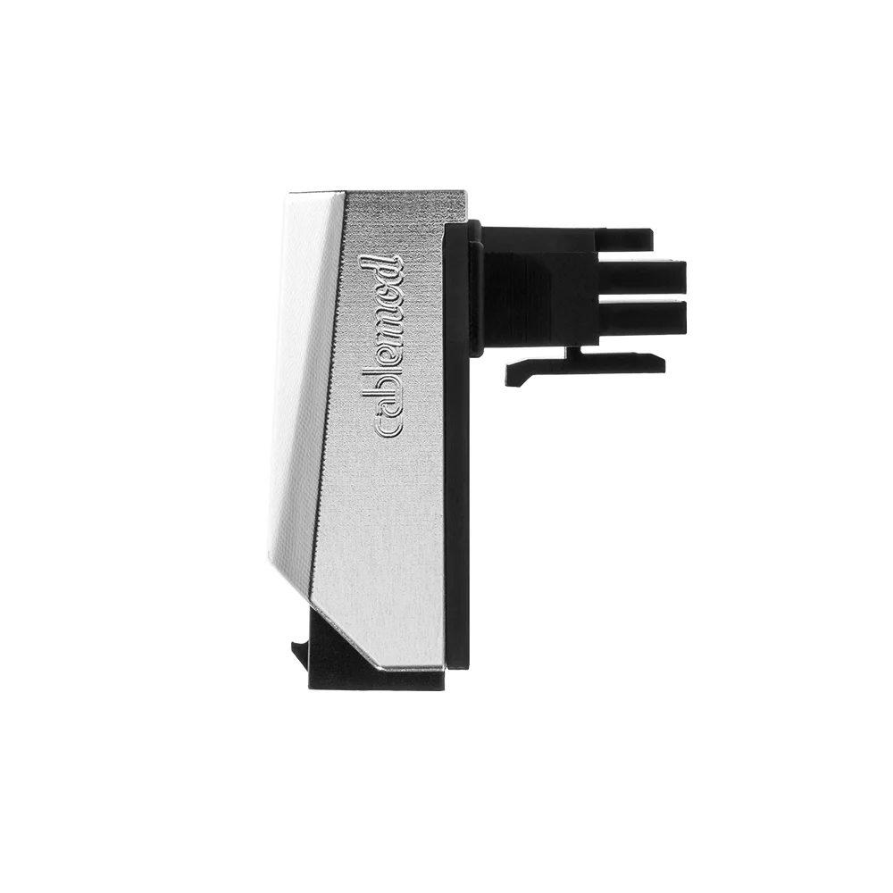 CableMod 12VHPWR 90 Degree Angled Adapter – Variant B Silver