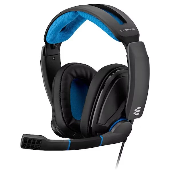 EPOS GSP 300 Closed Acoustic Stereo Gaming Headset - Blue 3.5mm (1000238)