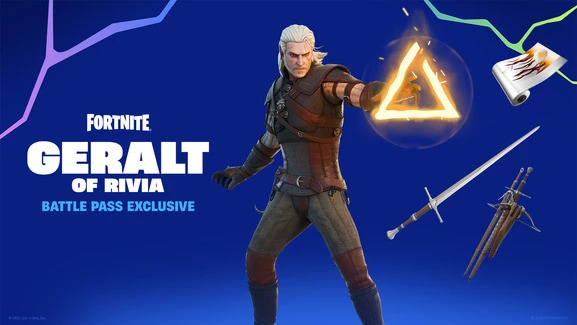 Geralt of Rivia available in Fortnite