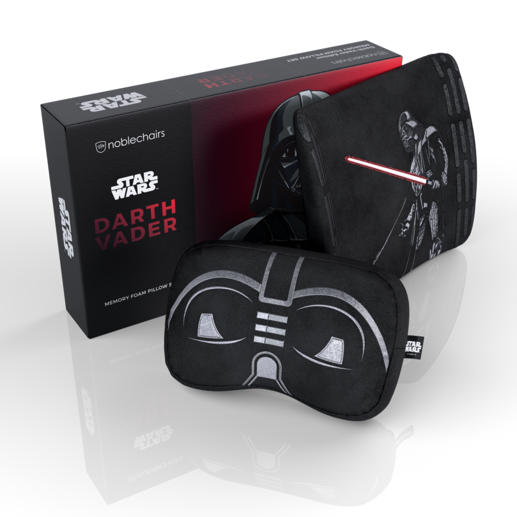 noblechairs Memory Foam Pillow Set Darth Vader Edition