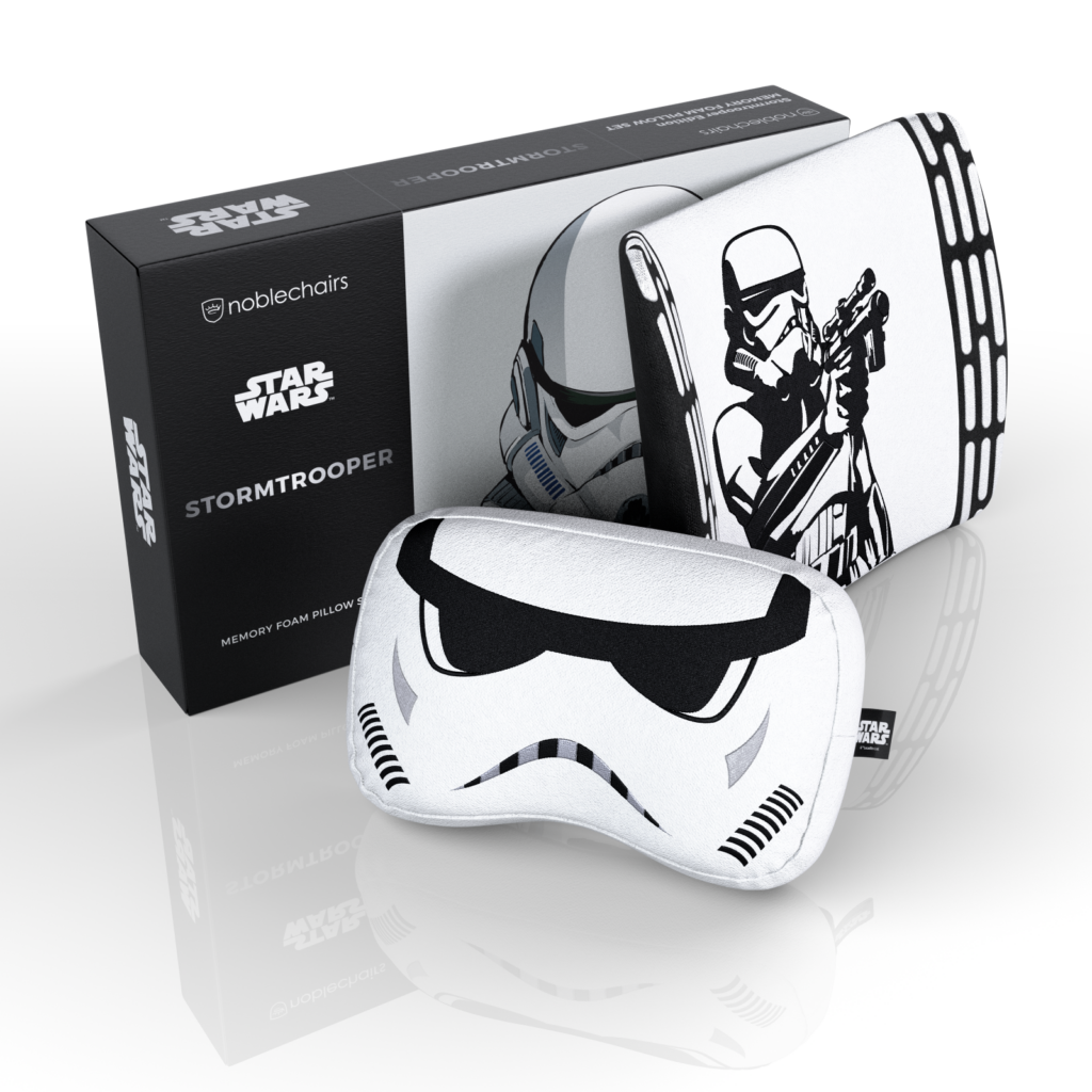noblechairs Memory Foam Pillow Set Stormtrooper Edition - White