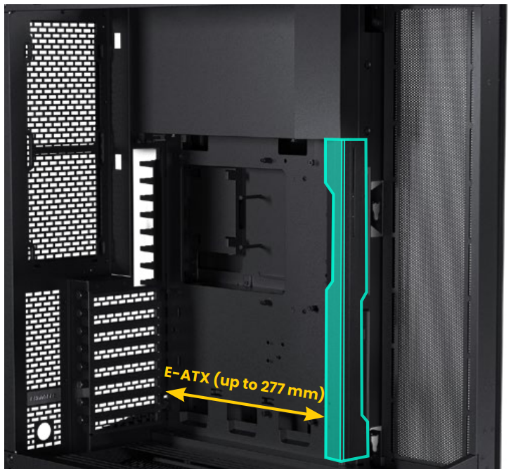 E-ATX Motherboard Cover Position