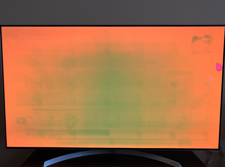 OLED screen burn