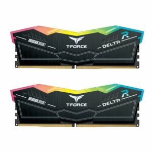 TeamGroup Delta RGB 32GB (2X16GB) DDR5 PC5-44800C30 6000MHz Dual Channel Kit - Black (FF3D532G6000HC30DC01)