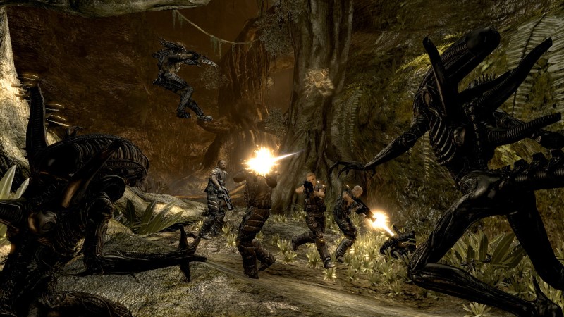 Aliens VS Predator screen grab from Steam
