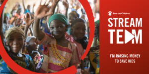 Save the Children Survive to Five Stream Team banner