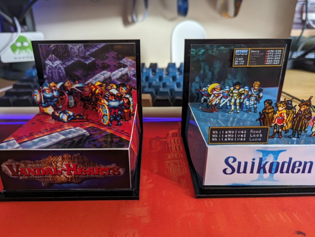 Diorama's of Vandal Hearts and Suikoden 2