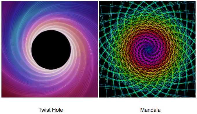 Twist Hole and Mandala effects for the Galahad II LCD AIO