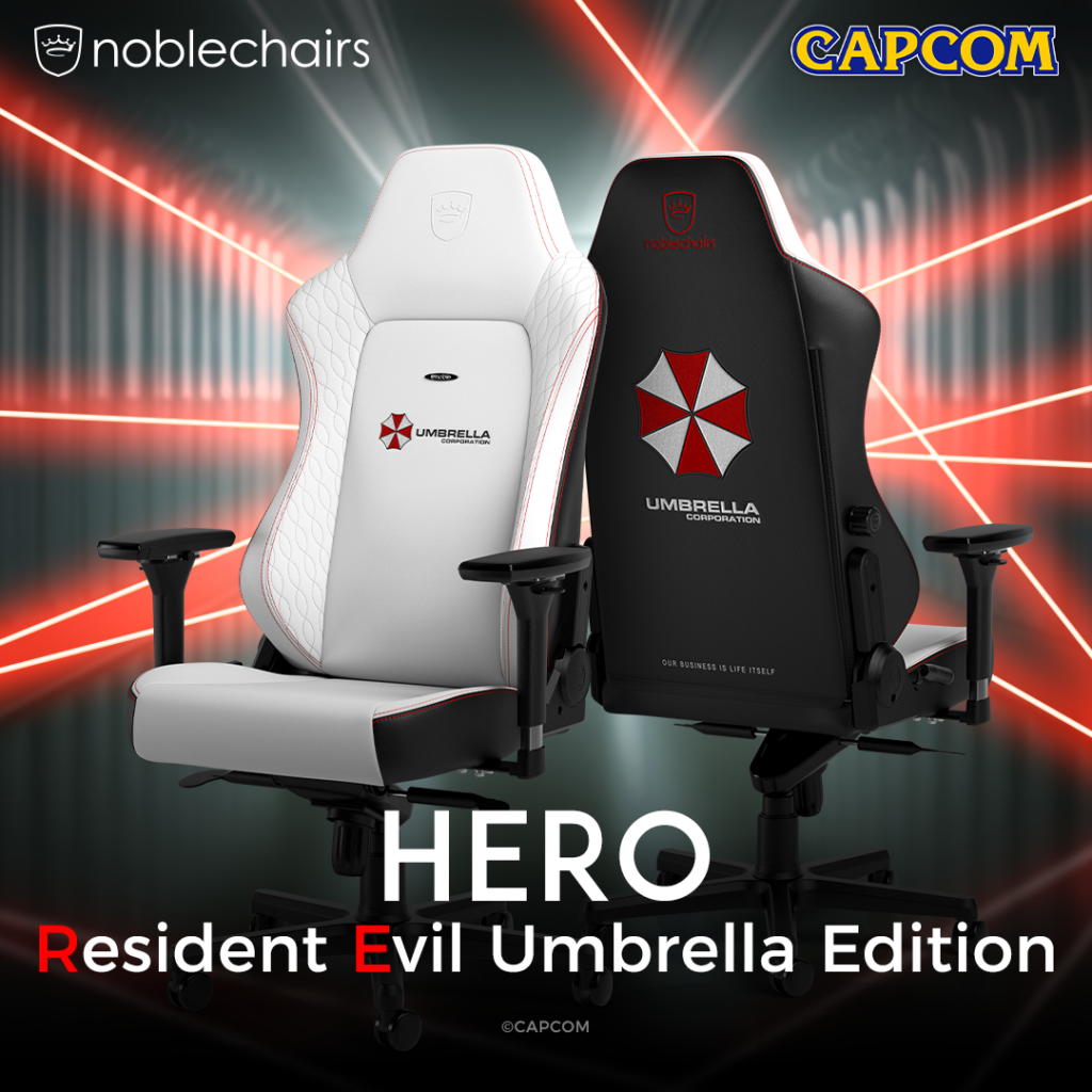 noblechairs HERO Gaming Chair Resident Evil Umbrella Edition 