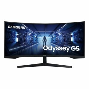 Samsung 34" Odyssey G5 LC34G55TWWPXXU 3440x1440 VA 165Hz 1ms FreeSync Curved Widescreen Gaming Monitor