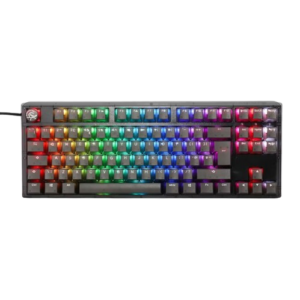 Ducky One 3 Aura TKL 80% Mechanical Gaming Keyboard Black Cherry Red Switch UK Layout